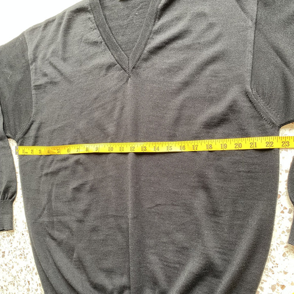 Sedor Mens Wool Blend Sweater Size L Grandpacore Minimalist Staple Capsule - Picture 8 of 9